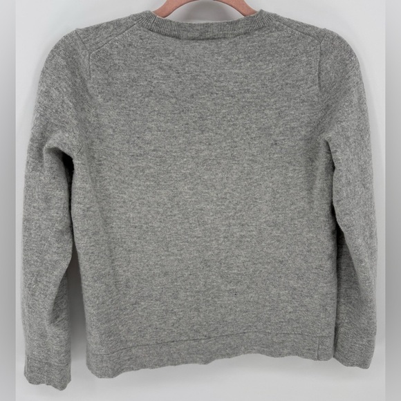 J. Crew Cotton-Merino wool blend Teddie sweater - Picture 2 of 9